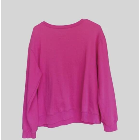 Barbie Sweatshirt Womens XL Pink Black Afro Graphic Crewneck Pullover Sweater - Picture 2 of 7